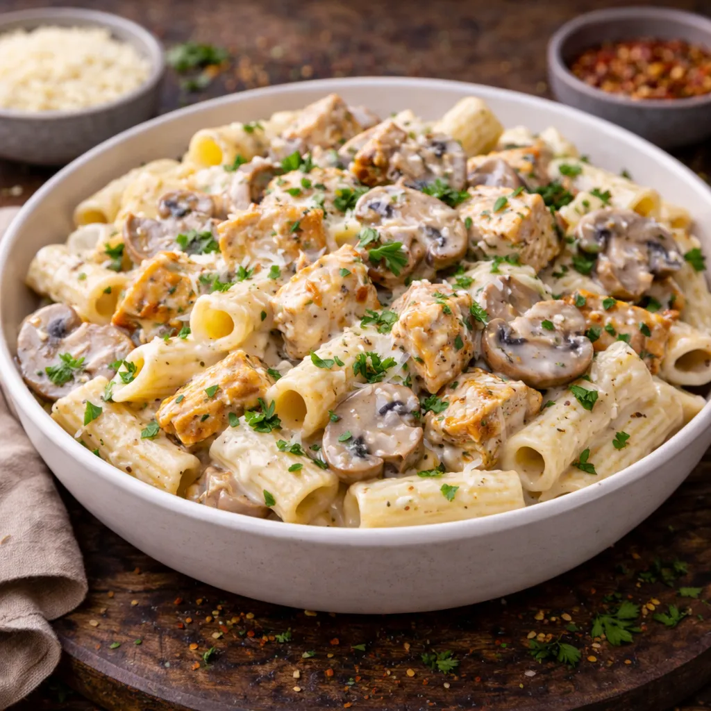Chicken Pasta White Sauce