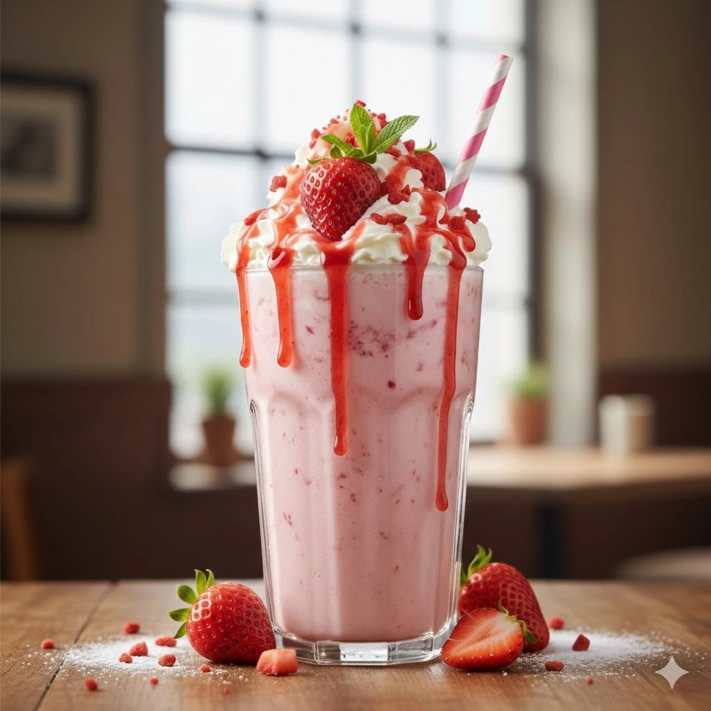 Strawberry Delight Thick Shake
