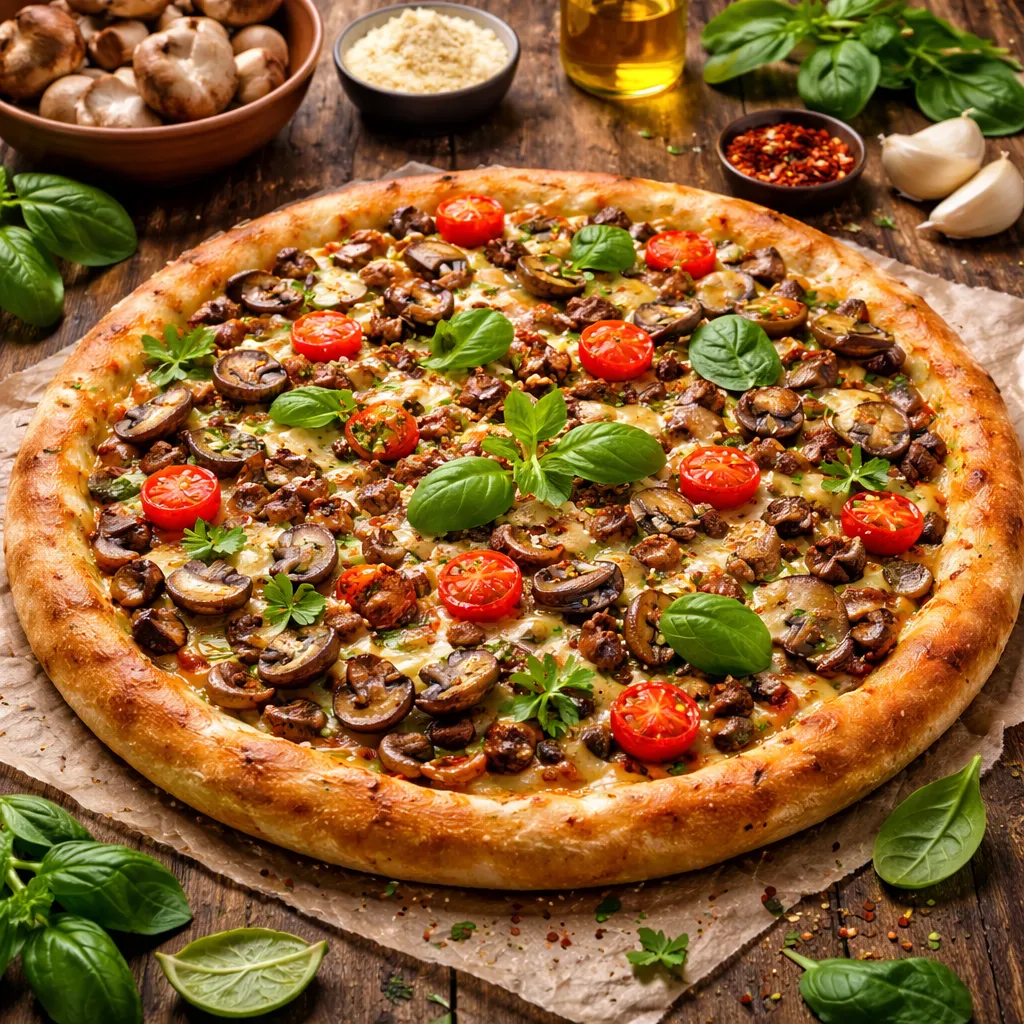 Mushroom Villa Pizza (Regular)