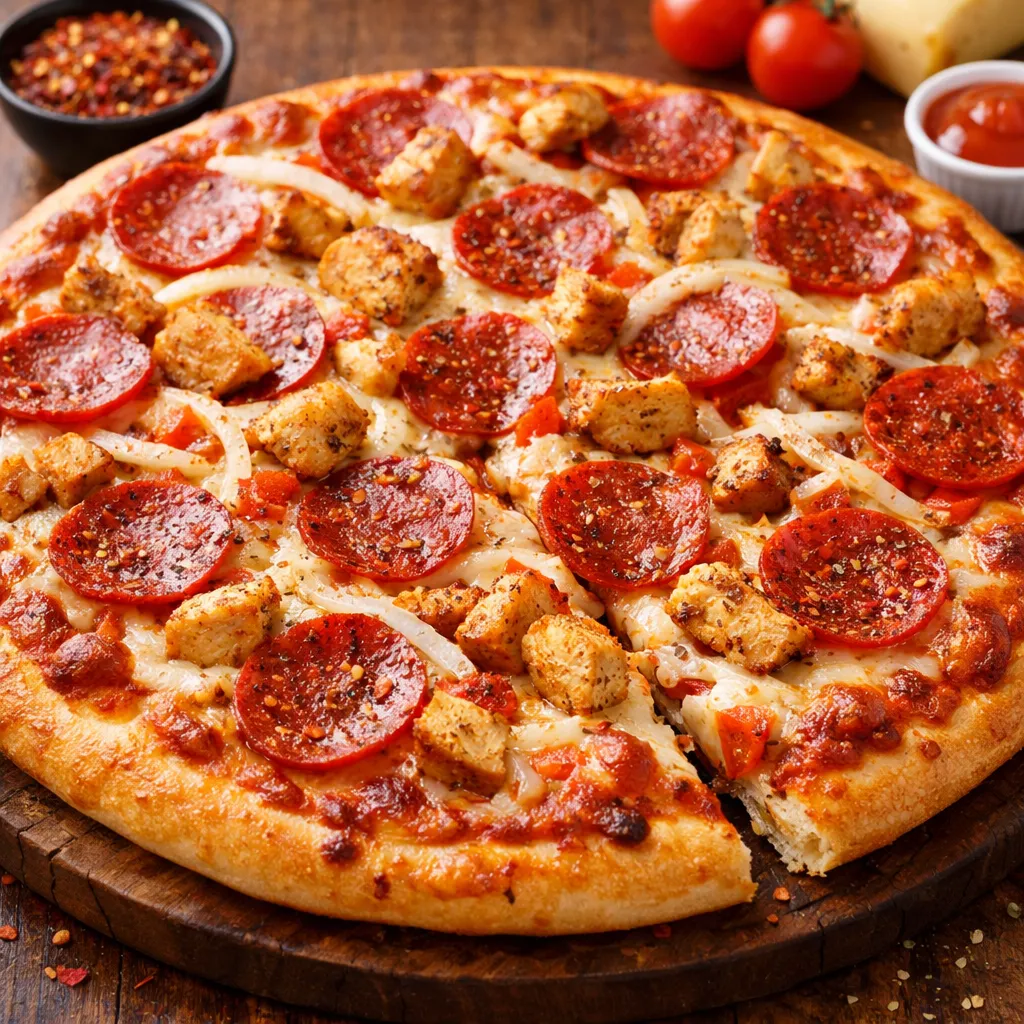 Chicken Peperoni Pizza (Regular)