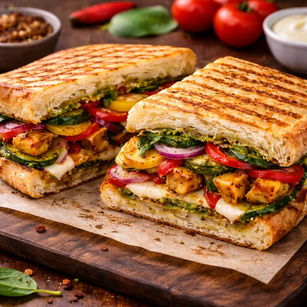 Spicy Masala Veg Panini